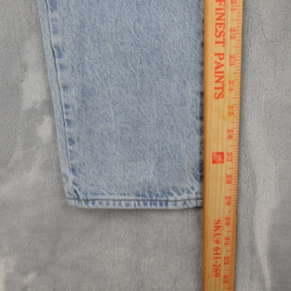 PacSun Two Tone Colorblock Dad Jean High Waisted Blue Denim Size 24 RN090233 - Picture 6 of 13